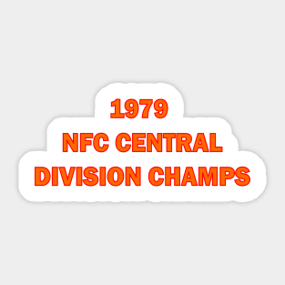 Tampa Bay Bucs 1979 Division Champs Sticker